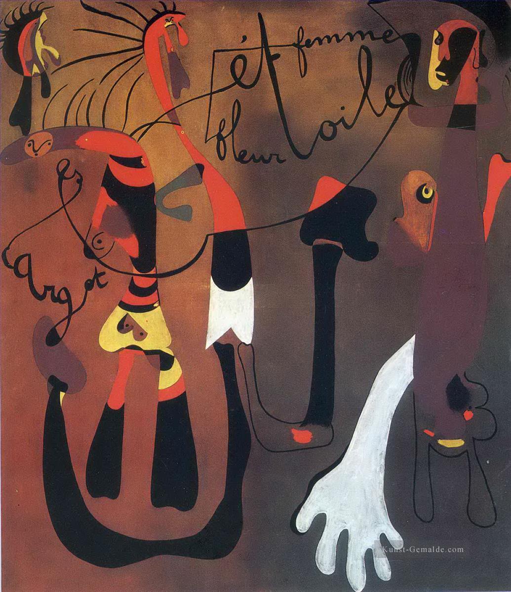Schnecke Frauen Blumen Stern Joan Miró Ölgemälde